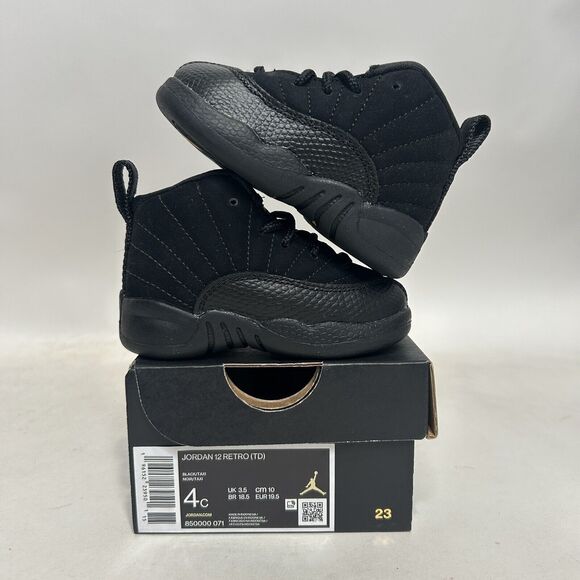 Nike Air Jordan 12 Retro TD “Black Taxi” 2024